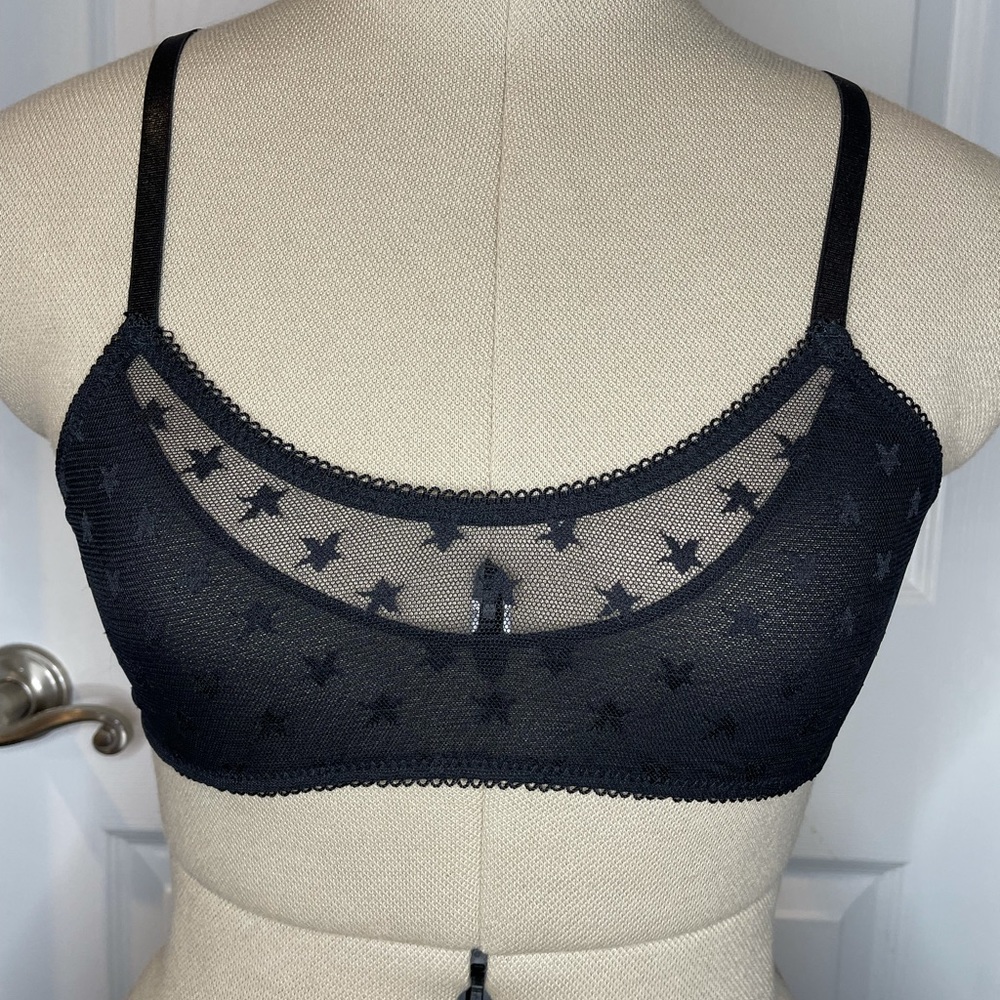 Jondie Sheer wireless Bralette, black stars, S